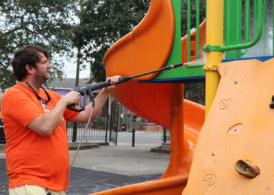 Pressure Washing Playground slide