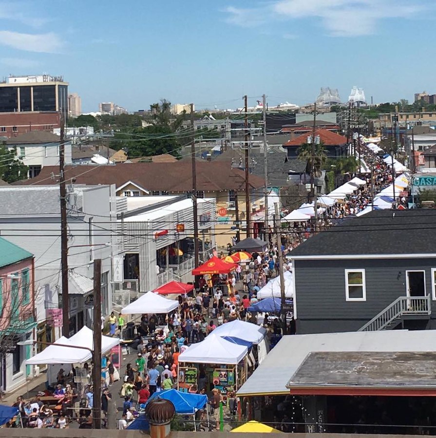 Commercial Corridor Overlooking Freret Festival