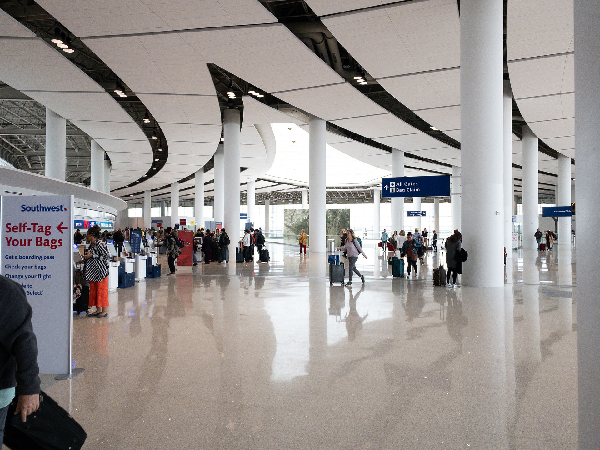 Inside of Louis Armstrong New Orleans International Airport