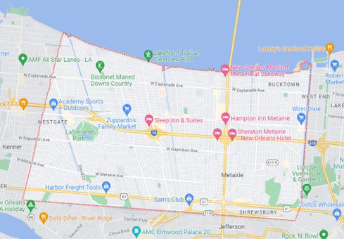 Metairie Map